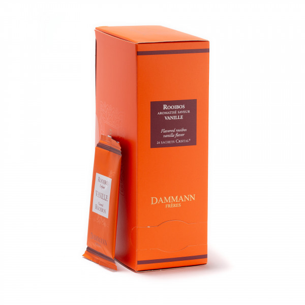 DAMMANN, Vanille, rooibos, boîte de 24 sachets suremballés