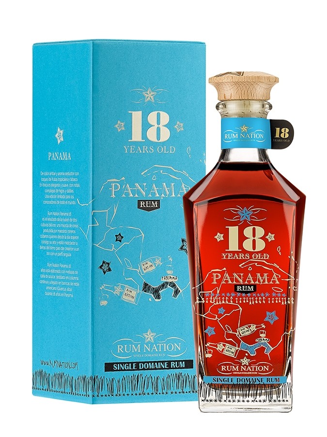 RUM NATION 18 ans Panama Decanter 40%
