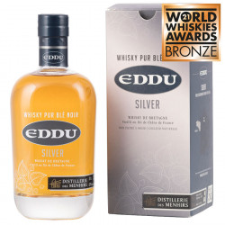 EDDU Silver, whisky 43% FranceEddu Silver whisky blé noir France