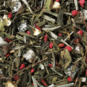 Grenade et Fruit du Dragon, thé vert et thé blancGrenade et fruit du Dragon, thé vert et thé blanc, en vrac