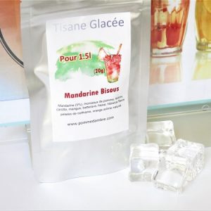 Mandarine Bisous, infusion glacée, sachet 20gMandarine Bisous, infusion glacée, sachet 20g