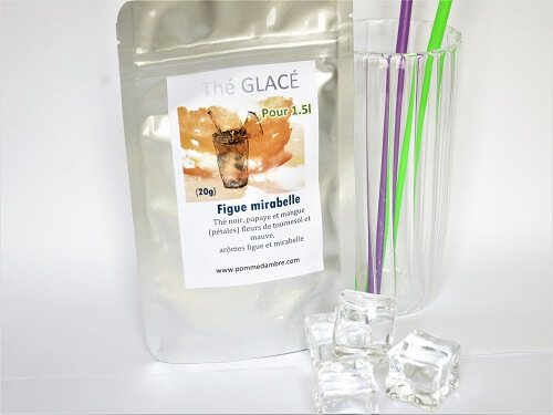 Figue Mirabelle, thé noir glacé sachet 20g