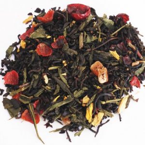 Thé du Pavillon, thé vert et thé noir parfuméThé du Pavillon, thé vert et thé noir parfumé, en vrac