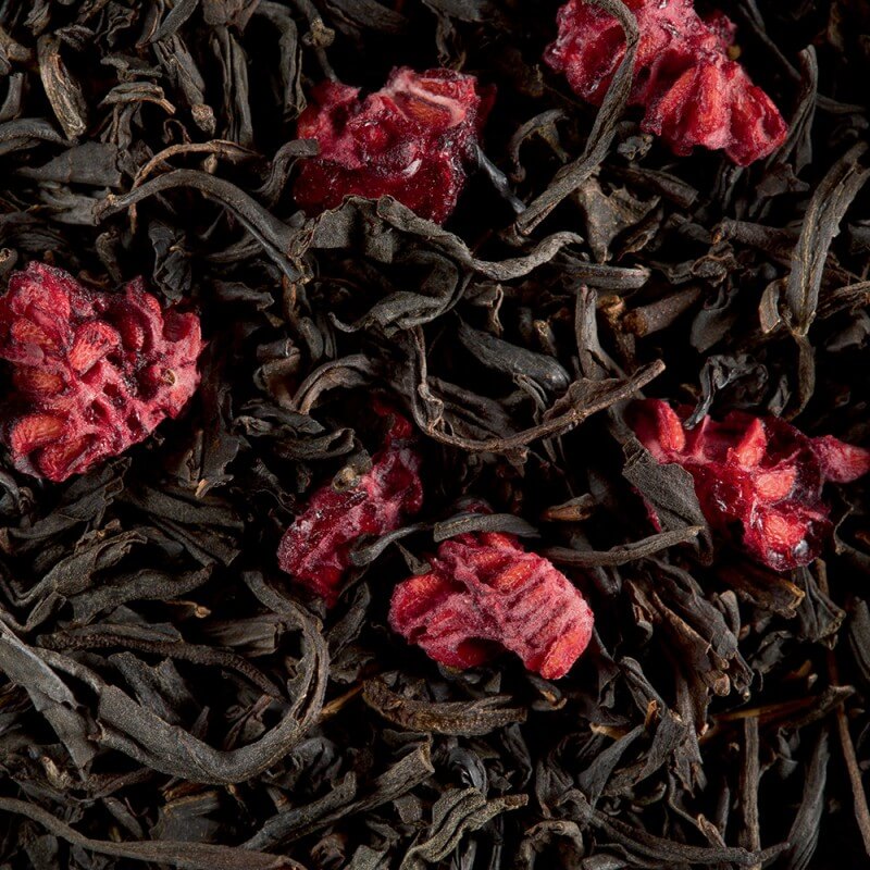 Vanille Fraise, thé noir parfumé en vrac