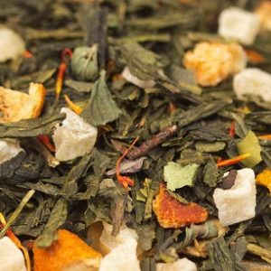 Zingy Tea, thé vert parfuméZingy Tea, thé vert parfumé, en vrac