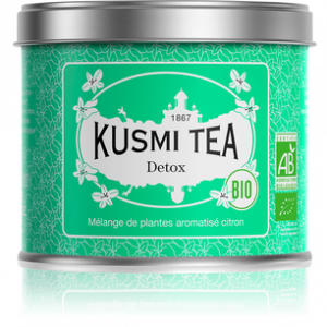 Detox, thé vert et maté Bio boîte ou sachetsKusmi, Detox, thé vert et maté Bio boîte ou sachets