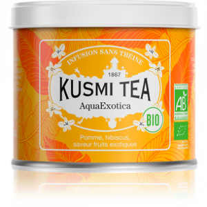 AquaExotica Bio, boîte, sachets, infusion glacéeKusmi, AquaExotica Bio, boîte, sachets, infusion glacée