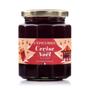 Confiture Cerise noire de NoëlL'épicurien, Confiture Cerise de Noël au vi chaud