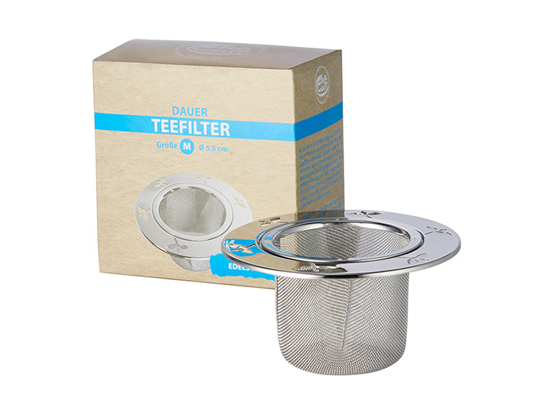 Filtre à thé inox avec rebords