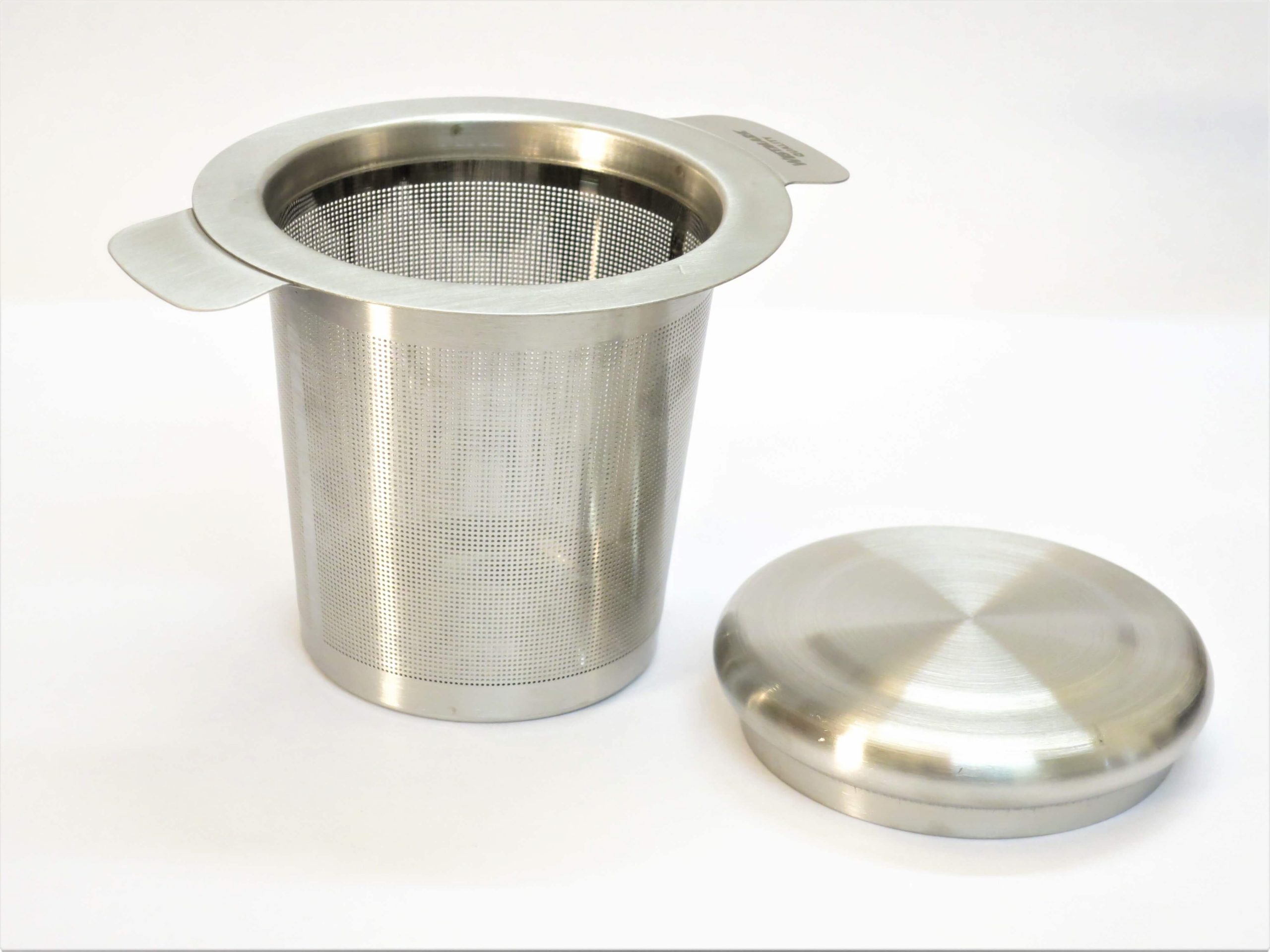 Filtre à thé inox avec couvercle