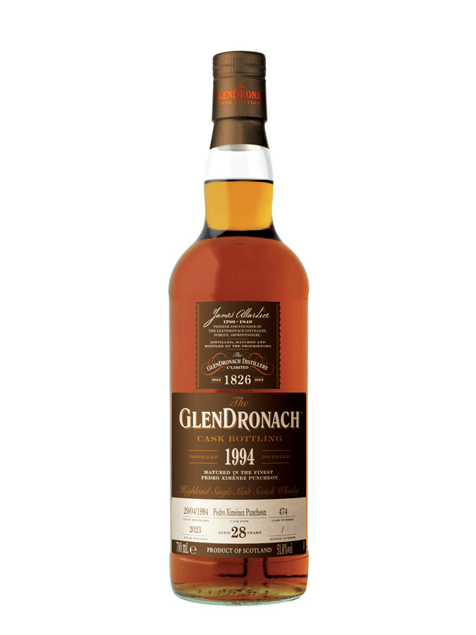 GLENDRONACH 28 ans 1994 PX Sherry, whisky 51,8%