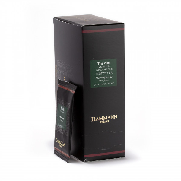 DAMMANN,Minty Tea, thé vert à la menthe 24 sachets suremballés