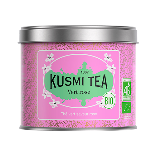 Kusmi, Vert rose, thé vert bio, boîte ou sachets