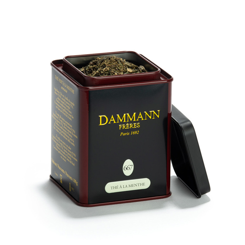 DAMMANN, Thé vert à la menthe, boite ou sachets