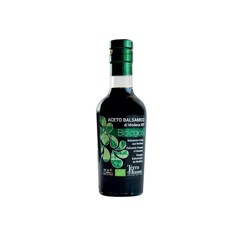 Vinaigre balsamique bio 5 ans, vinaigre aux saveurs enveloppantes et persistantes.