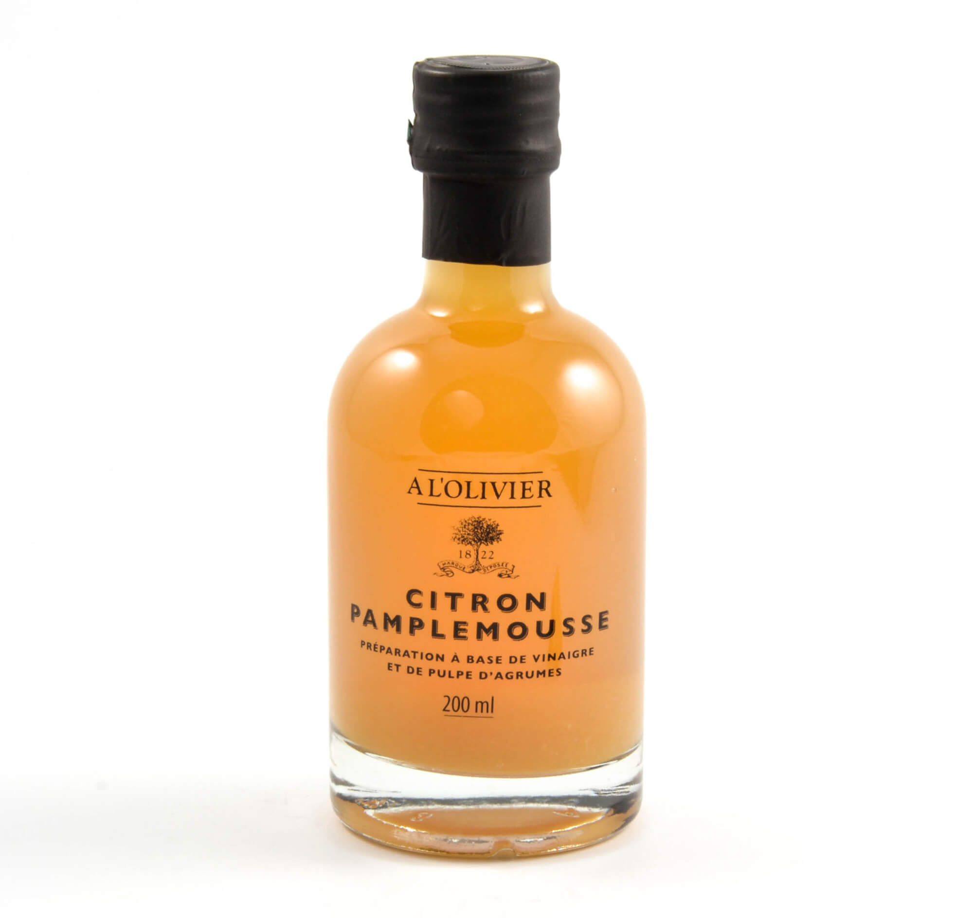 A L'OLIVIER Vinaigre Pulpe Citron Pamplemousse, 200ml