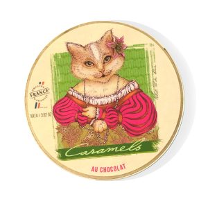 Caramels au chocolat, AgrippaCaramels au chocolat, Agrippa, boite en bois de 50g