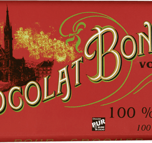 Tablette Chocolat noir, 100% cacaoTablette Chocolat noir, 100% cacao