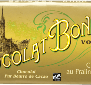 Tablette Chocolat au lait praliné noisettesBONNAT, Tablette Chocolat au lait praliné noisettes