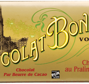Tablette Chocolat noir praliné noisettesBONNAT, Tablette Chocolat noir Praliné Noisettes
