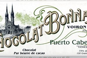Tablette Chocolat noir Puerto CabelloBONNAT, Tablette Chocolat noir Puerto Cabello