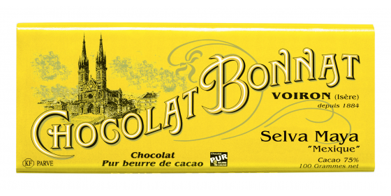 BONNAT, Tablette Chocolat noir Selva Maya
