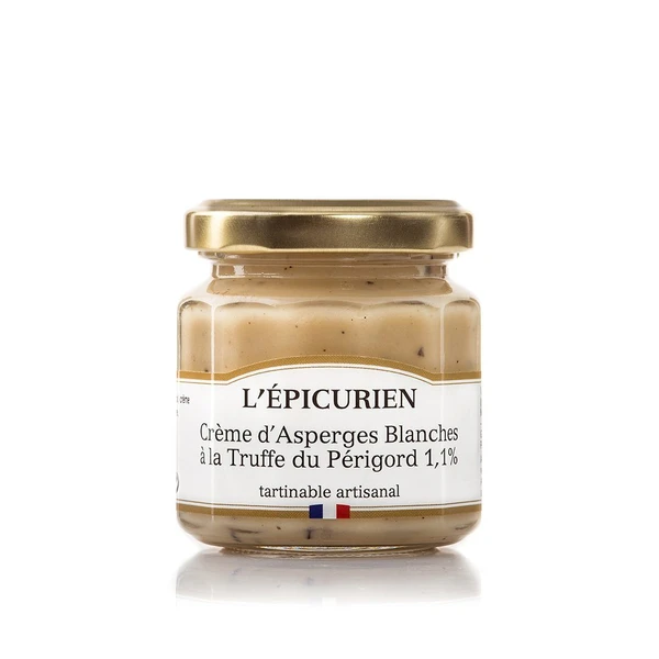 L'ÉPICURIEN, Crème d'asperges blanches, truffe Perigord 1.1%