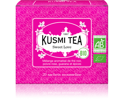 Sweet Love, thé noir Bio, boîte ou sachets – Image 2