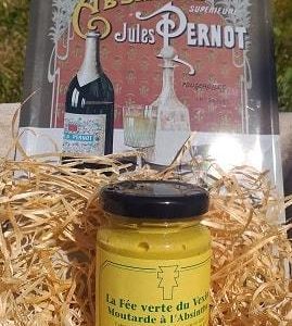 Moutarde du Vexin à l'AbsintheLa Ferme de la Distillerie, moutarde du Vexin a l'Absinthe