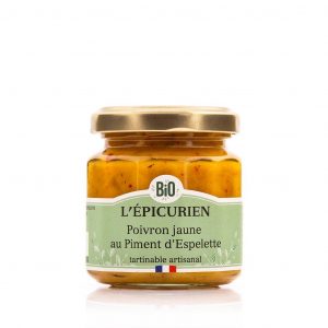 Poivron jaune au Piment d'Espelette, tartinable BioL'ÉPICURIEN Poivron jaune au Piment d'Espelette, tartinable Bio