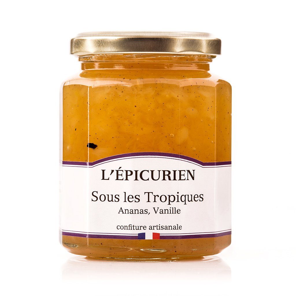 L'ÉPICURIEN, confiture Sous les Tropiques, ananas, vanille