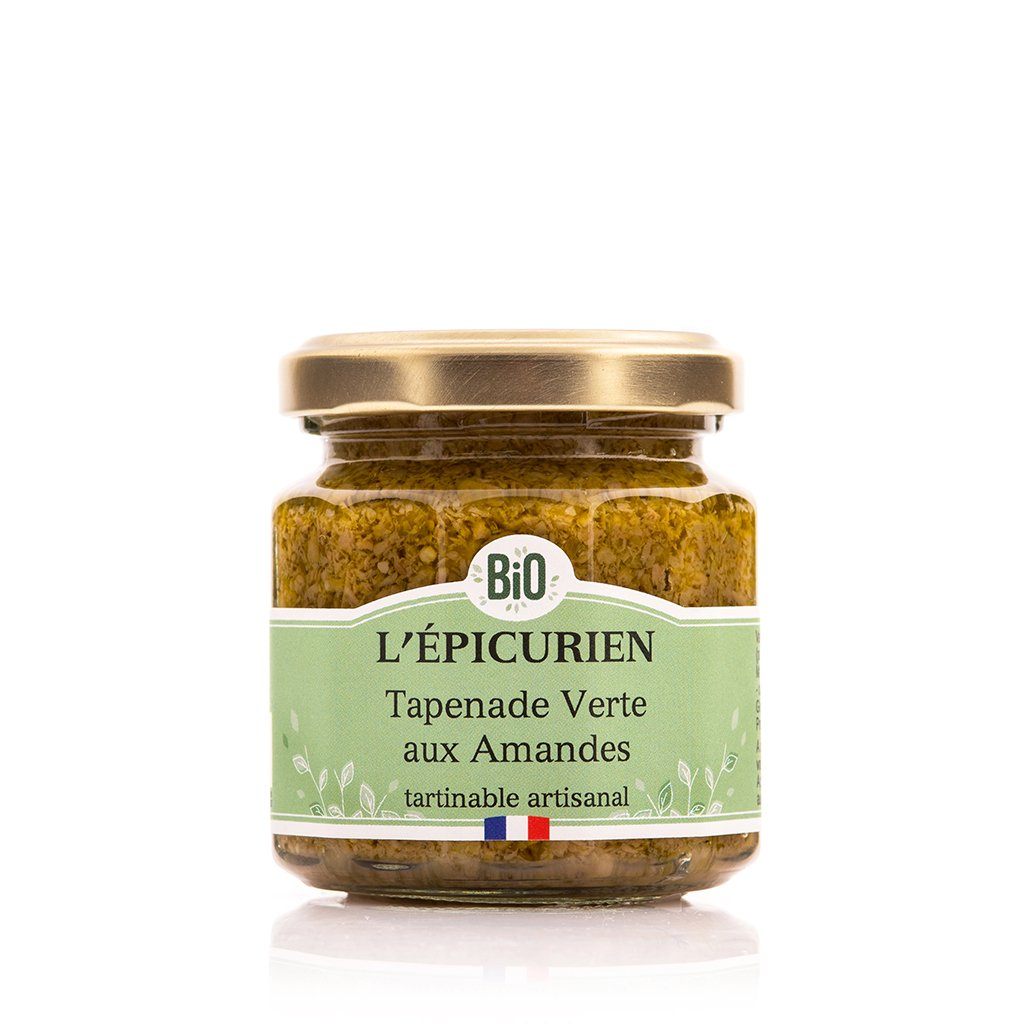 L'ÉPICURIEN, Tapenade Verte aux Amandes Bio, tartinable