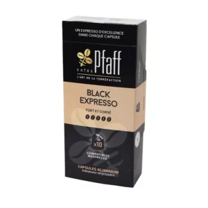 Capsules compatibles Nespresso Black ExpressoPFAFF Capsules compatibles nespresso Black Expresso boite de 10