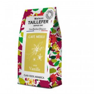 Café saveur vanillePaquet de café moulu saveur vanille