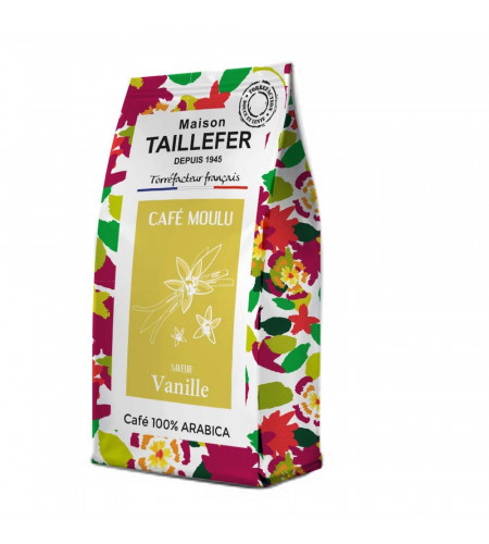 Paquet de café moulu saveur vanille