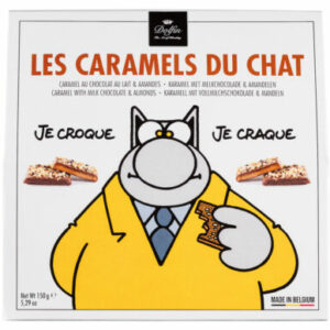 Les Caramels du chat, chocolat au lait et amandesDOLFIN Les Caramels du chat, chocolat au lait et amandes