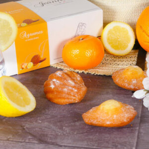 Madeleines aux Agrumes JeannetteJEANNETTE, madeleines aux agrumes, boîte de 10