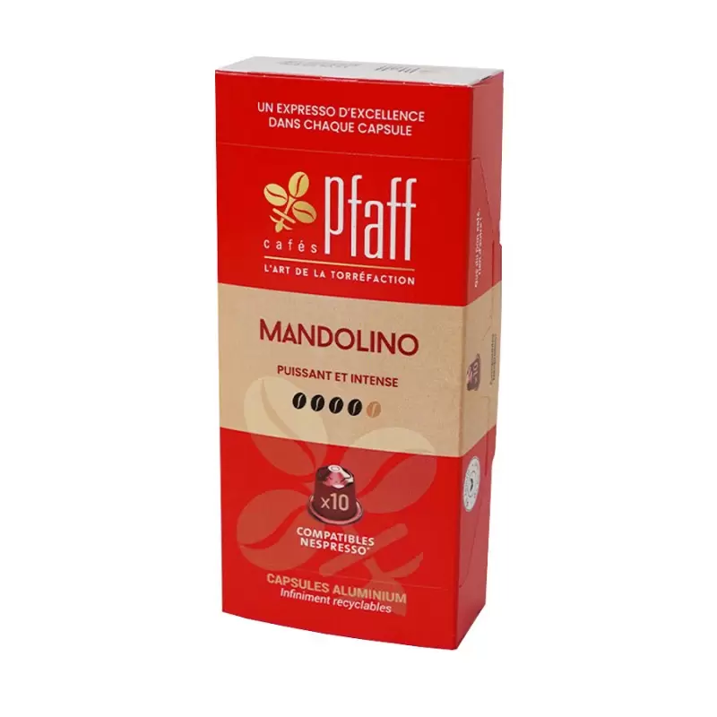 PFAFF Capsules compatibles nespresso Mandolino boite de 10