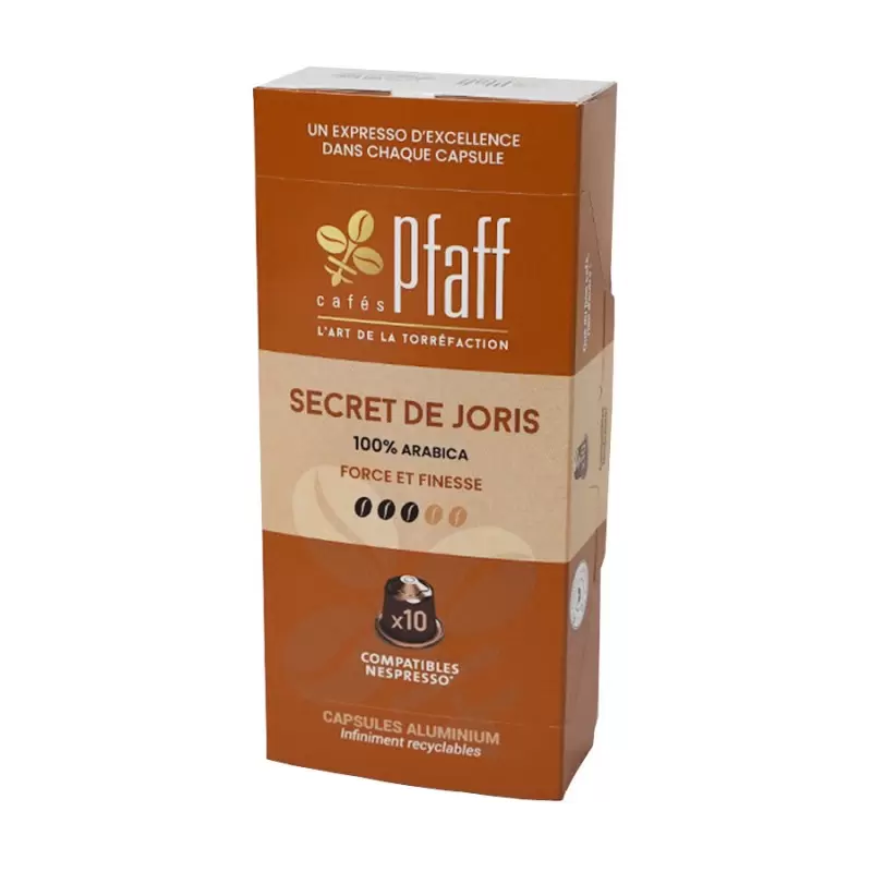 PFAFF Capsules compatibles nespresso Secret de Joris boite de 10