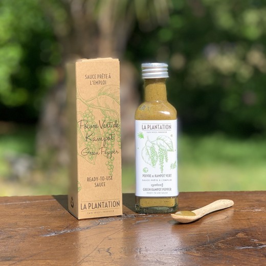 La PLANTATION, Sauce au Poivre vert frais de Kampot (100ml)