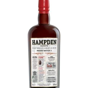 HAMPDEN PAGOS 2024 batch#3 rhumHAMPDEN Pagos 2024 batch#3 RHUM Jamaique bouteille 70cl