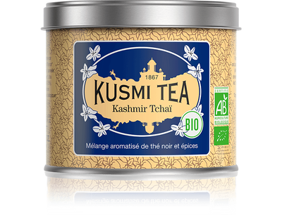 Kusmi, Kashmir Tchaï Bio, thé noir boîte ou sachets