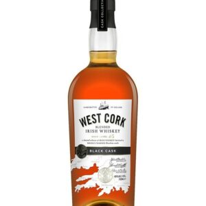 WEST CORK Black Cask blended whisky 40%WEST CORK Black Cask , whisky 40%, Irlande