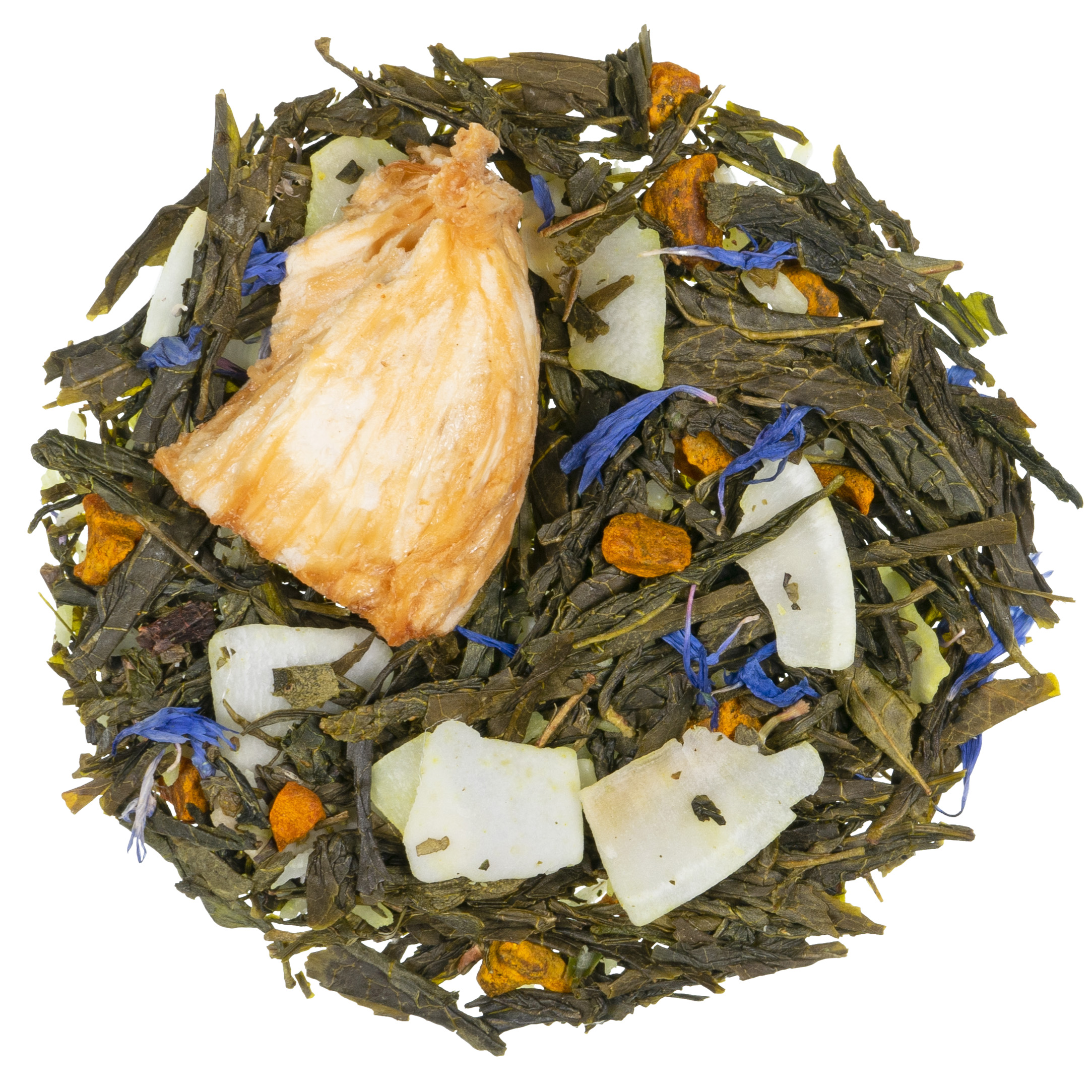 Ananas, Thé vert Bio, en vrac