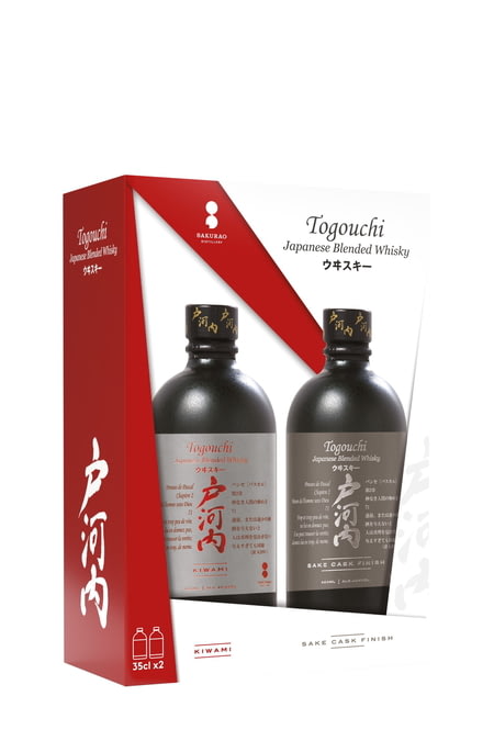 TOGOUCHI Coffret duo saké cask (2x35cl), whiskey