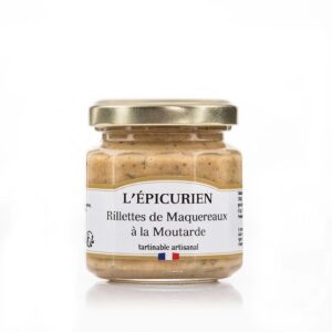 Rillettes de Maquereaux à la Moutarde, tartinableL'ÉPICURIEN, Rillettes de maquereaux, tartinable artisanal
