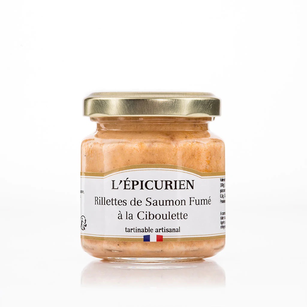 L'ÉPICURIEN, Rillettes de saumon fumé ciboulette, tartinable