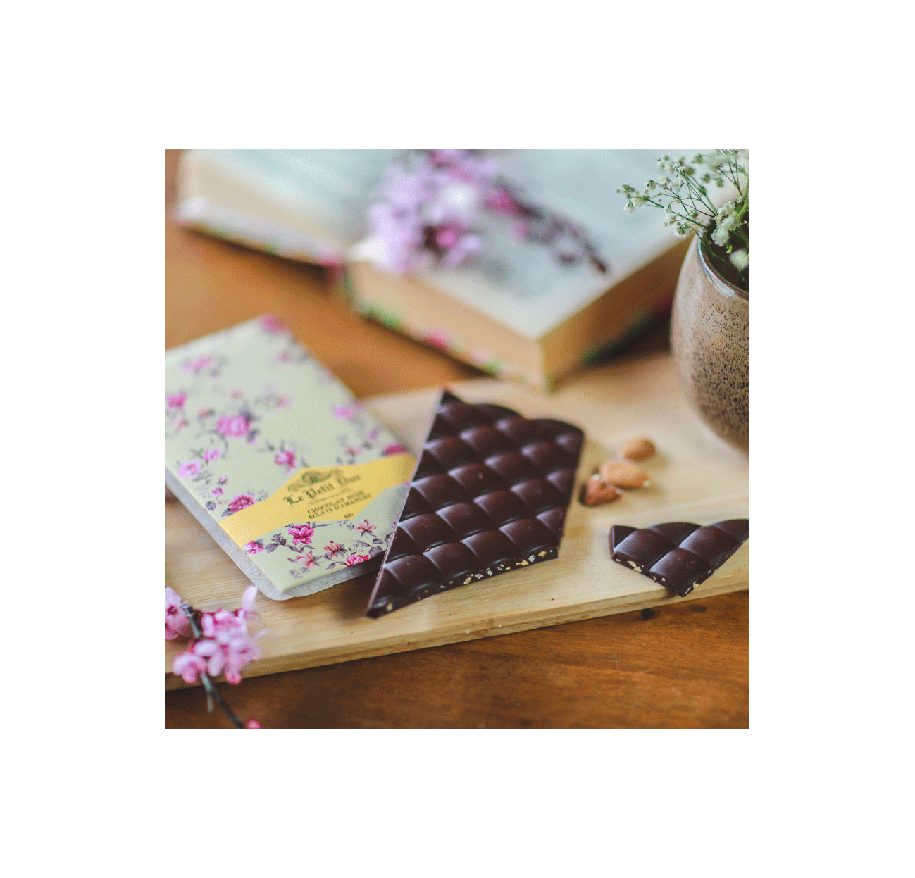 Le Petit Duc Tablette Chocolat noir 60% amandes et noisettes, Bio