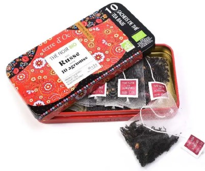 Gout Russe thé noir Bio, boite de 10 sachets – Image 2