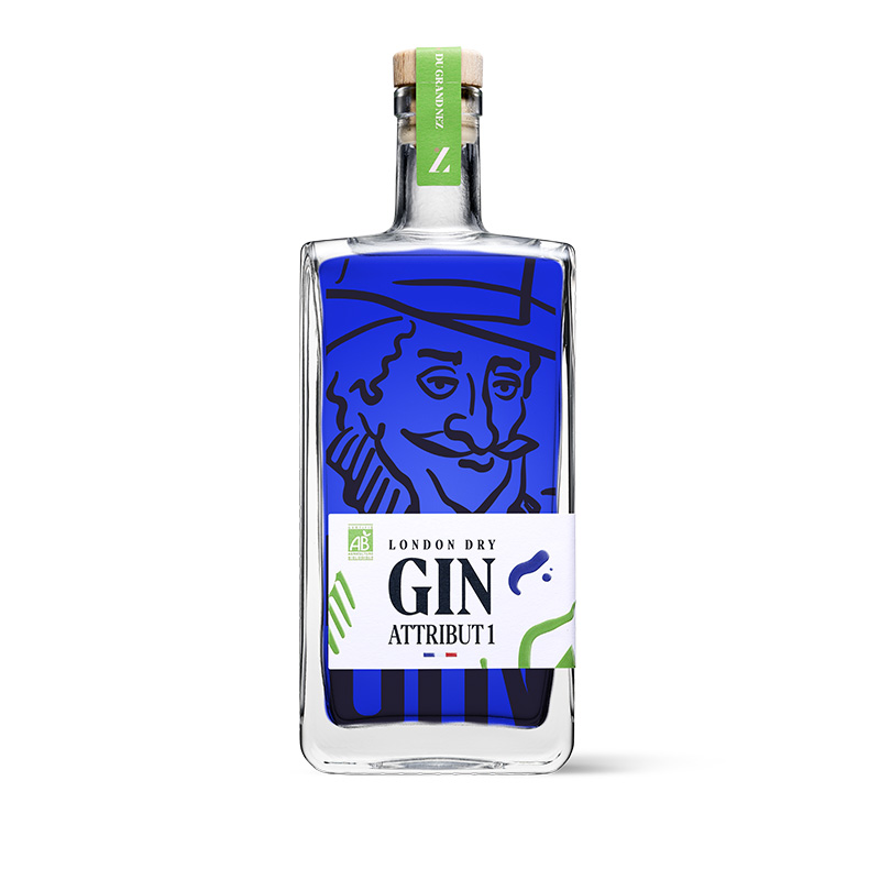 ATTRIBUT n°1 Gin Bio, 43%